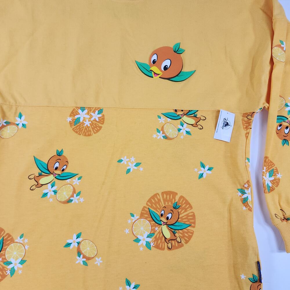 Disney Parks Orange Bird Spirit Jersey Sweatshirt Yellow XS - Picture 3 of 9
